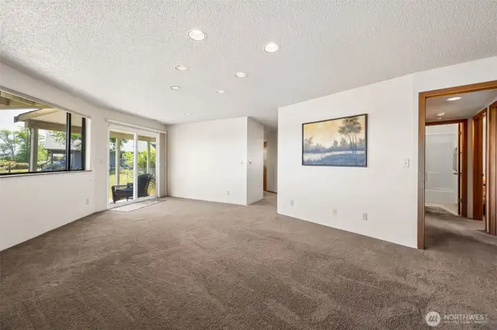More from the ground level living room.