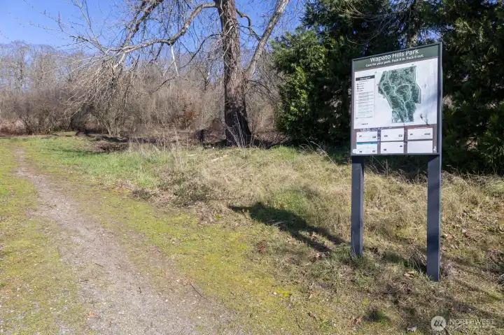 just north of the home on Prospect, easy walk to entry.