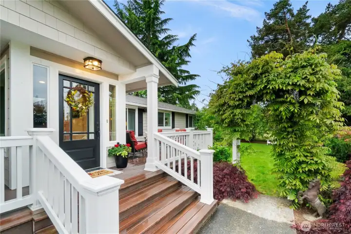 Inviting front porch