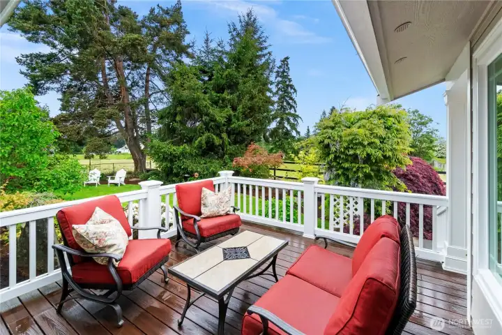 Deck for entertaining