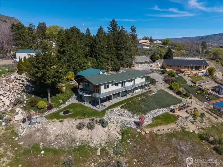 Drone footage of home