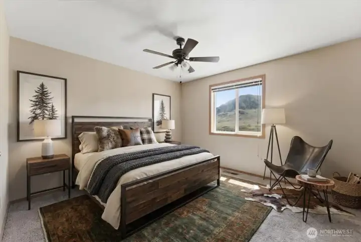 Virtually staged Primary Ensuite