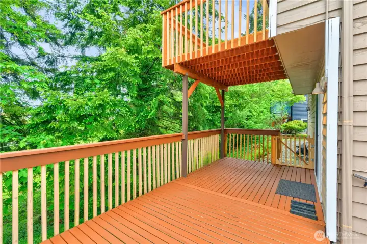 A view of both decks