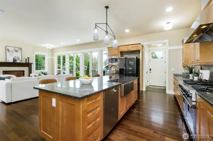 Tony Bourdain would love this Chef's kitchen.