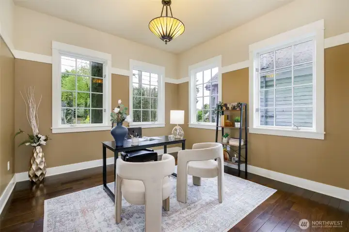 Den/Office on the main floor.