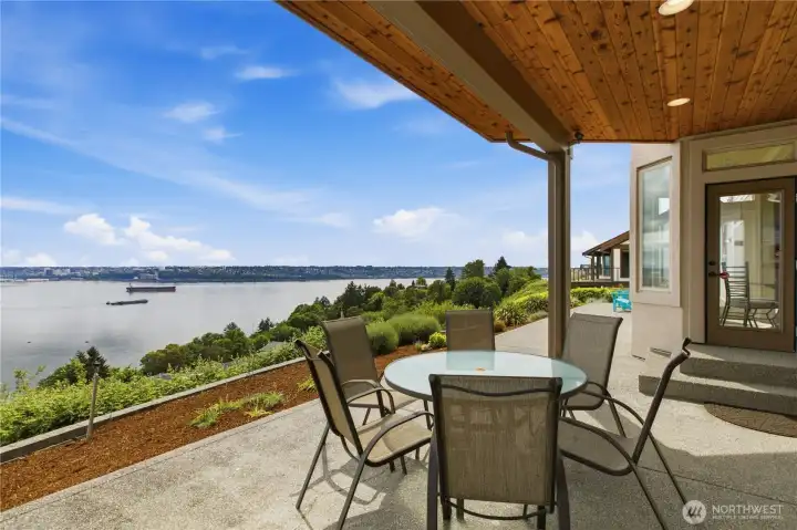 View from covered Patio