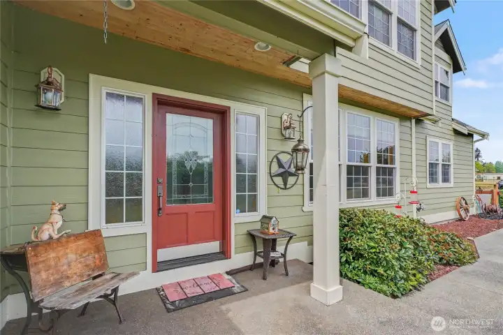 Front porch view, welcome home!