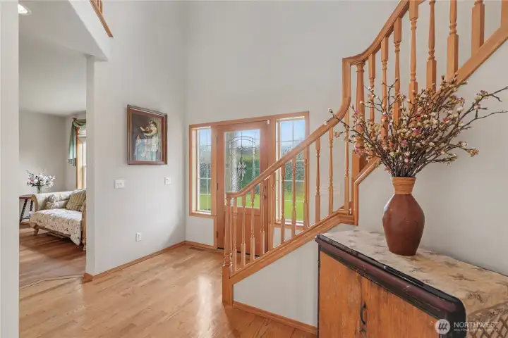 View of your entry towards the first floor office/den.