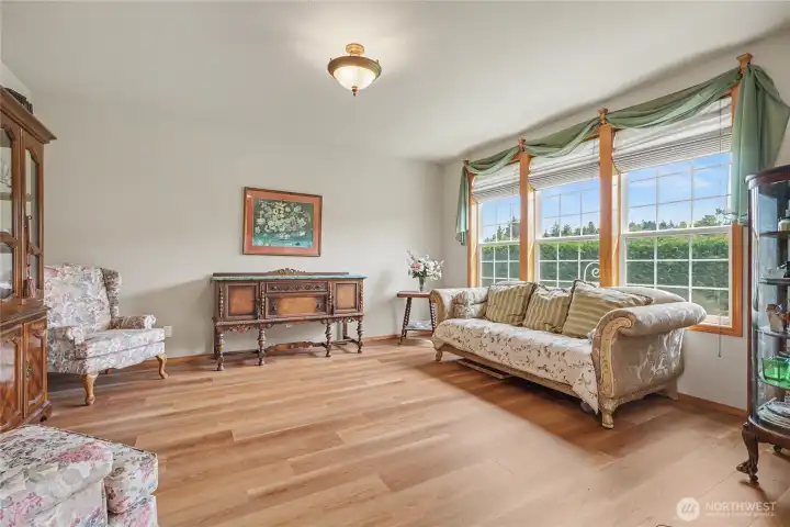 First floor office view, could be another bedroom, formal dining, up to you! I love the large windows throughout this home bringing in all the views and the light.