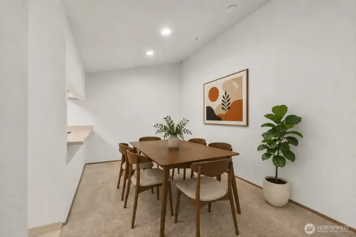 Dining area perfectly positioned for everyday meals or gatherings.  [Virtually staged]