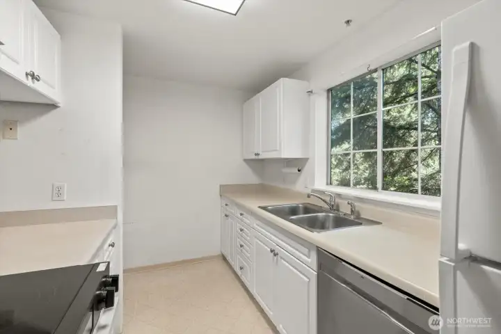 Bright and efficient design with practical workspace.