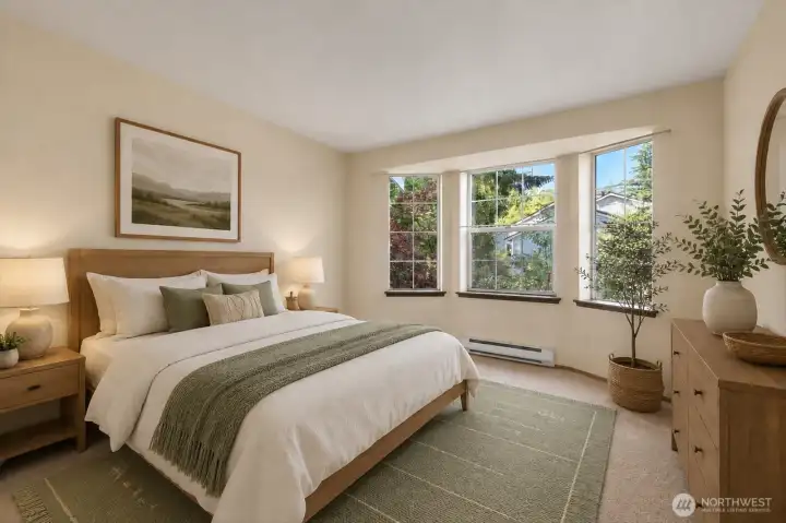 Multi-purpose third bedroom with endless possibilities.  [Virtually staged]