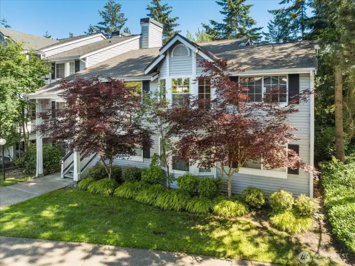Nestled among mature tfor a peaceful, forest-inspired setting