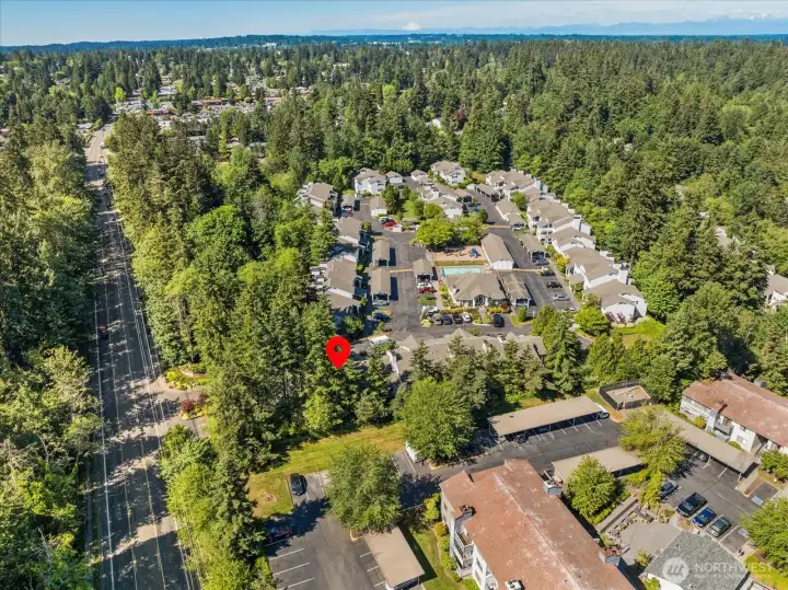 Quiet, private feel with scenic natural surroundings.