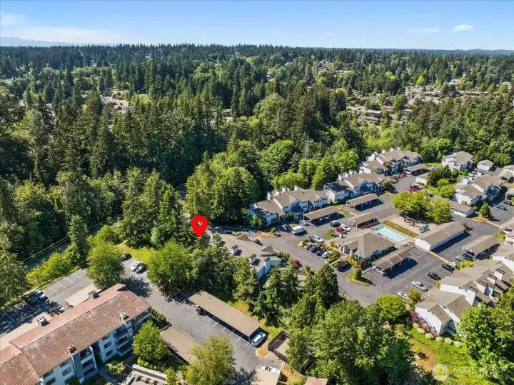 Location is everything, and this condo delivers. Highly walkable and conveniently located near QFC, CVS, restaurants, parks, schools, major freeways, and Light Rail just minutes away, this home offers an ideal blend of peaceful surroundings and everyday accessibility.
