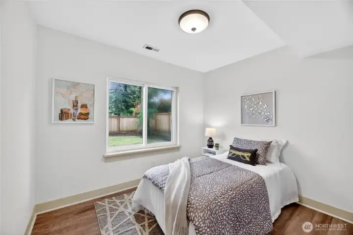 The second bedroom on the main floor for convenience