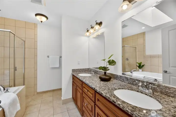 Enter in to the 5-piece primary suite