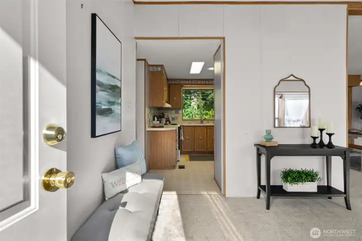 Step inside and the brand-new carpet immediately gives your home a fresh, comfortable feel underfoot.