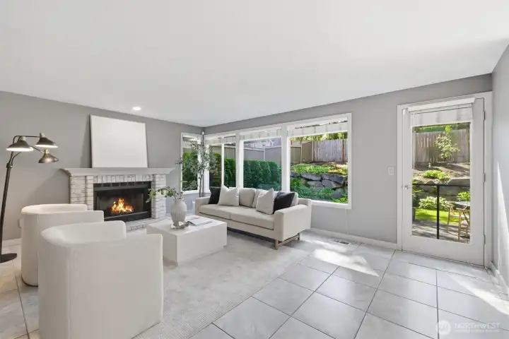 Open flow to patio