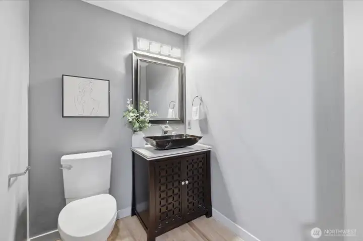 Convenient powder room