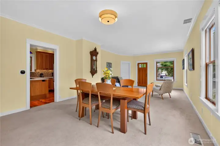 Large living area with optional dining area