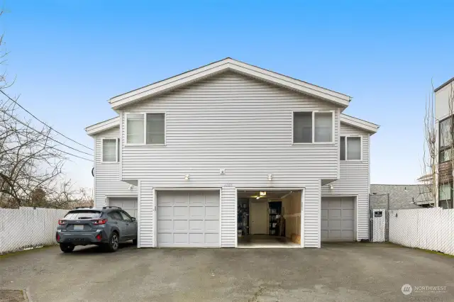 Two car tandem garage + Additional Space in front of garage