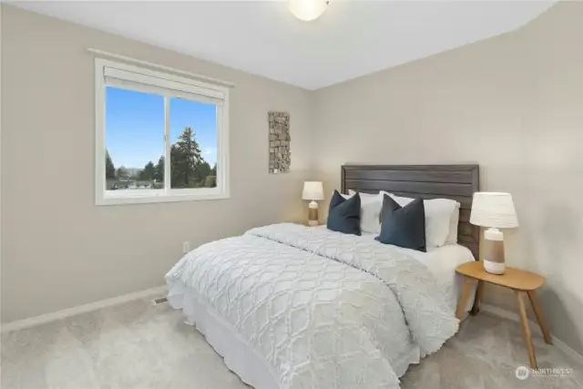 2nd of the 4 upper-level bedrooms, all with new carpet and paint.