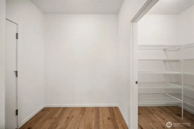 huge walk-in pantry & drop zone right off garage