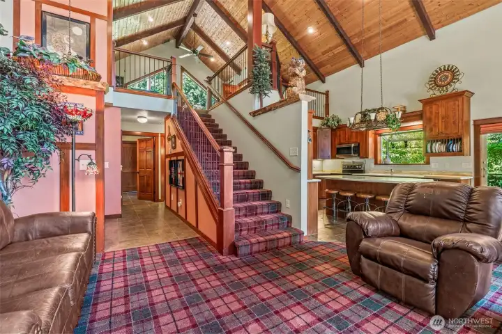 Stairs to the loft.