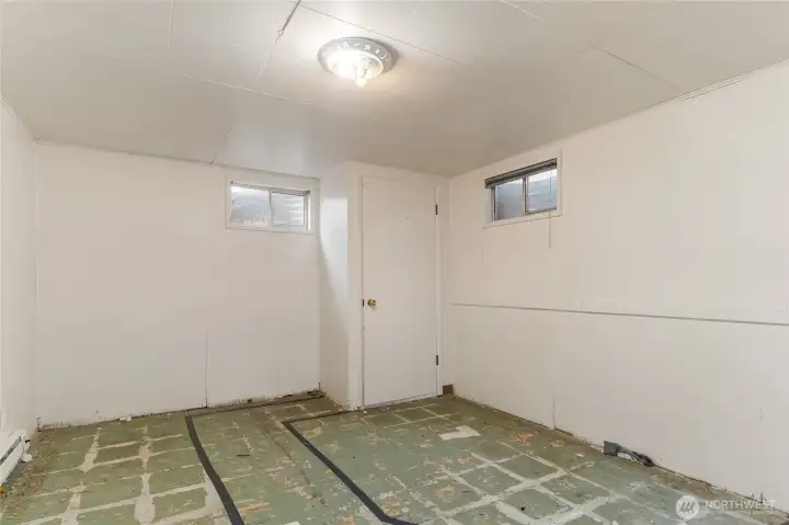 Semi Finished basement room Photo 2