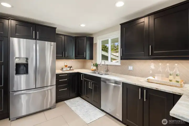 Light and bright with all the modern amenities.