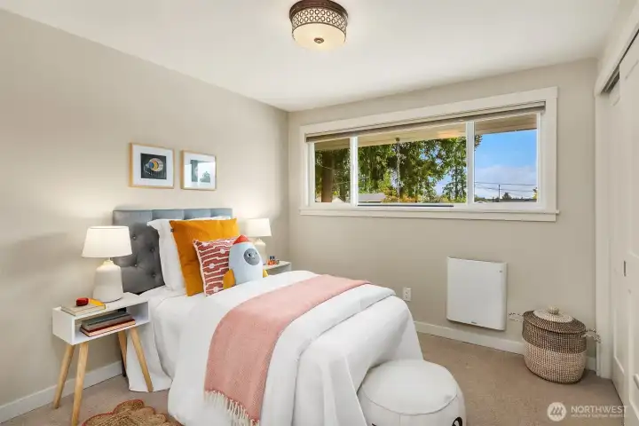 One of three bedroom on upper floor.