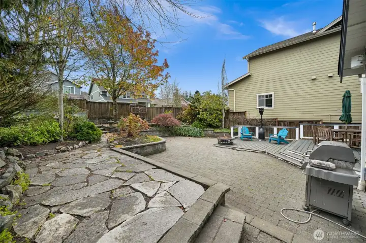Beautiful terraced back yard