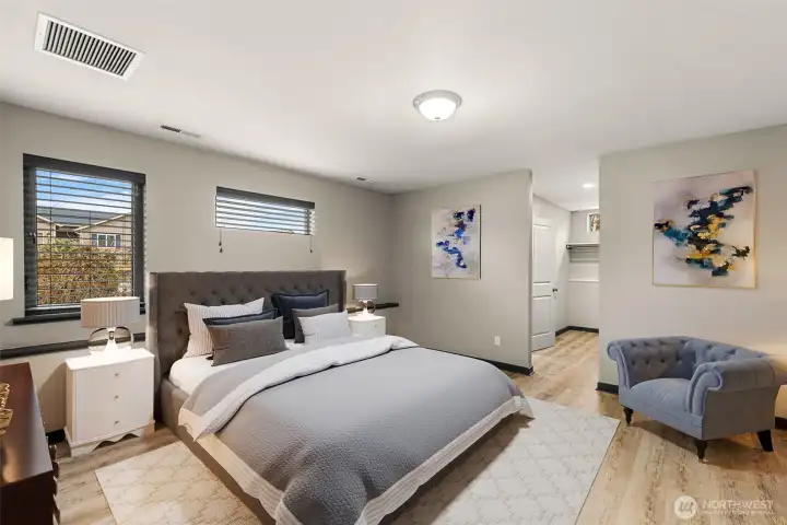 Staged Primary Bedroom
