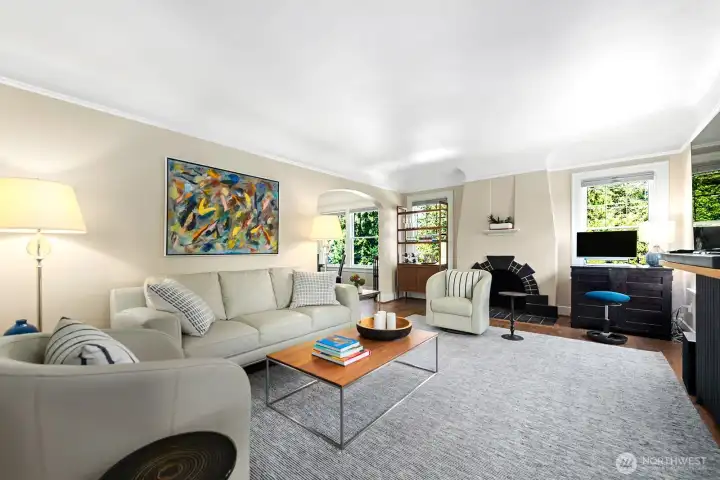 Unit 3... 1 of 4 identical units. All 4 are corner units (nearly identical finishes) with 1 bed, 1.25 baths combining vintage charm and modern updates. 5th unit is a 1 bed/1bath nonconforming unit in the basement.