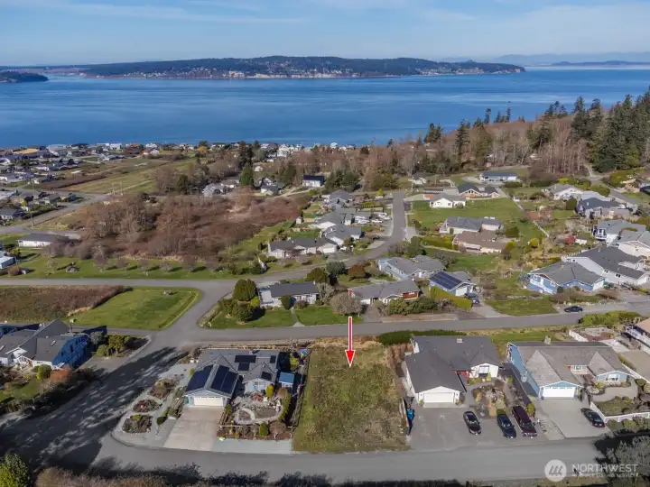 Looking across at Whidbey Island with Deception Pass away in the distance to the right.