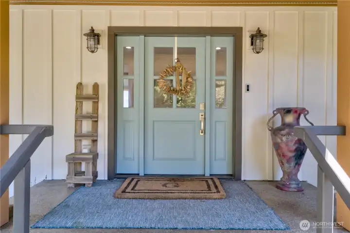 FRONT DOOR TOTHE HOME COULD BE NO MORE INVITING