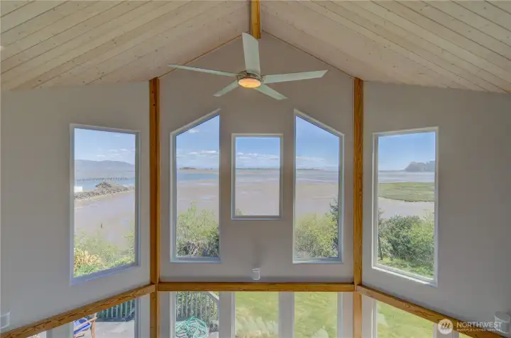 VIEW FROM THE UPSTAIRS BEDROOM