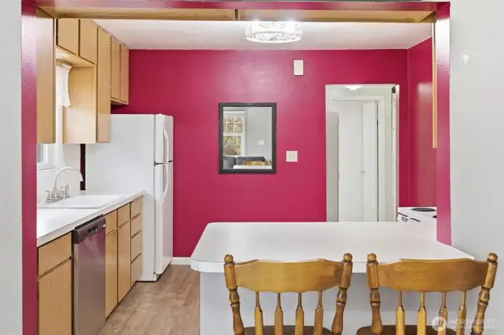 Kitchen with island
