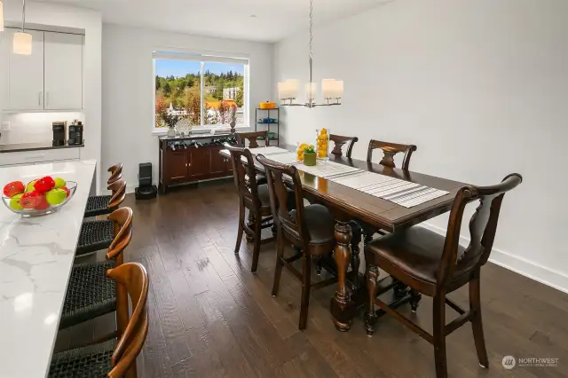 Large Dining Area with room for your buffet or?