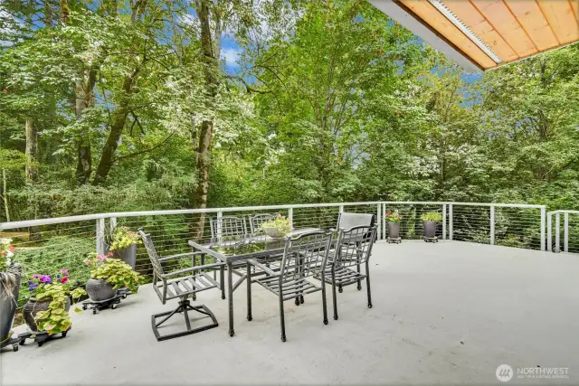 Expansive deck perfect for summer days.