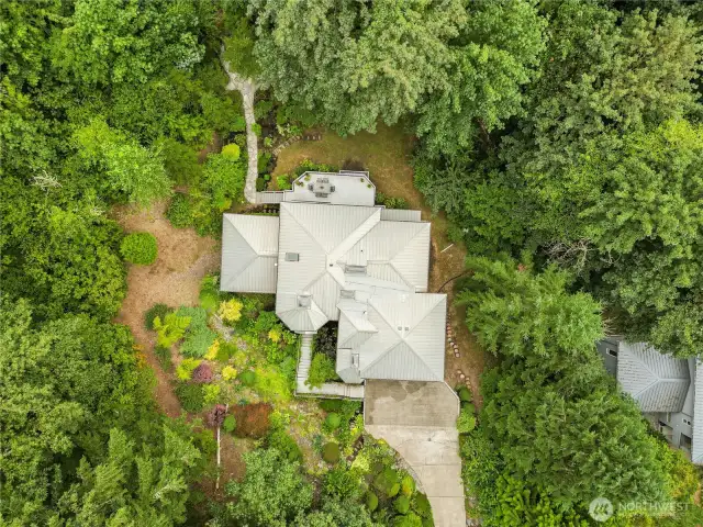Metal roof for peace of mind.