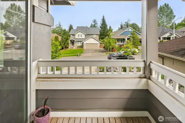 Balcony attached to Master Bedroom
