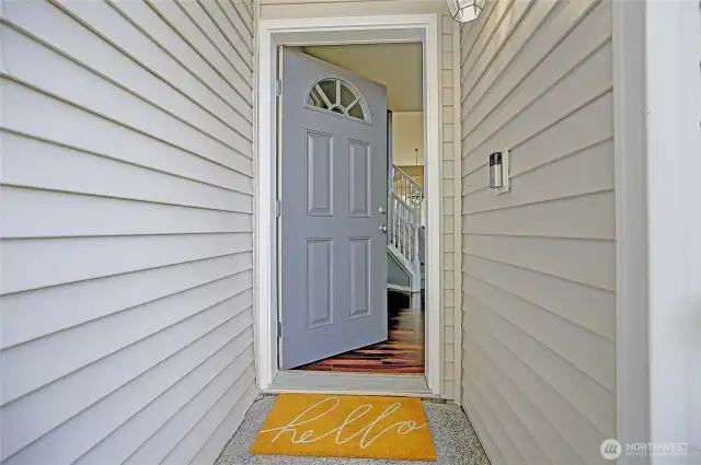 Front entry.