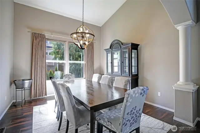 The formal dining room area.