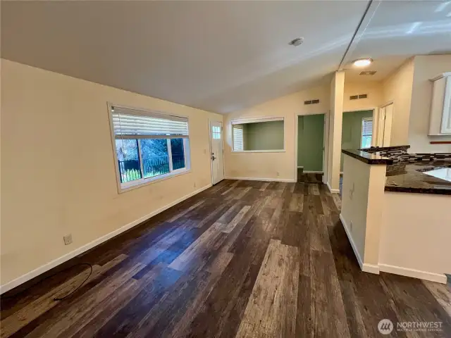 New Luxury Vinyl Plank Floors throughout the home.