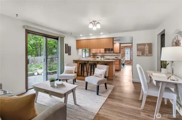 Space to entertain inside and outside!