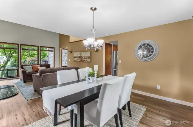 Tasteful and contemporary lighting upgraded throughout the home.