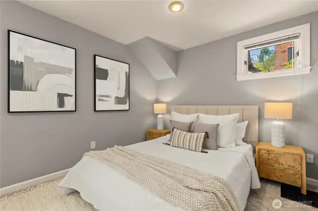 Second main level large bedroom.