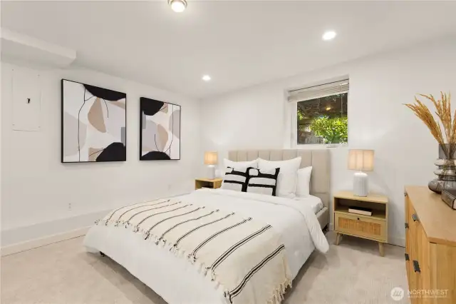 Third bedroom on the lower level.